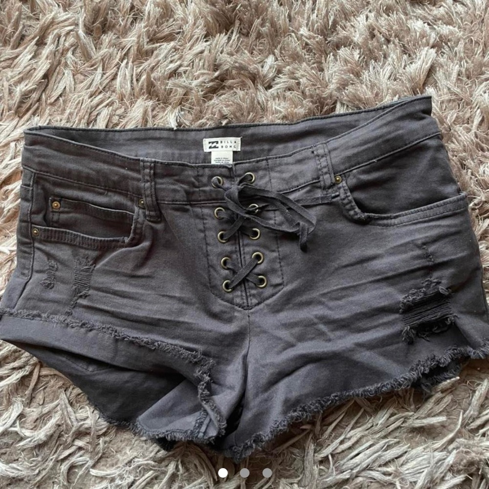 black billabong jean shorts